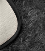 Velmora™ Black Fluffy Shag Faux Fur Area Rug, 36 in x 56 in