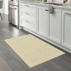 Velmora™ (2 pack) Dylan Solid Diamond Indoor Accent Rug, Beige, Skid-Resistant, 2 ft 6 in x 3 ft 10 in