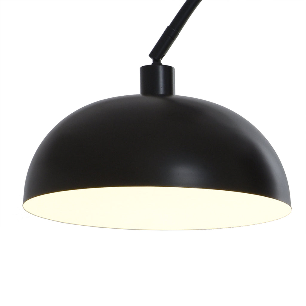 Velmora™ Black Finish Arch Dome Floor Lamp