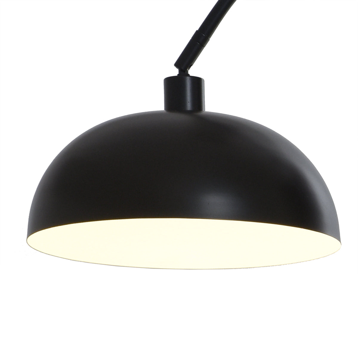 Velmora™ Black Finish Arch Dome Floor Lamp