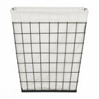 Velmora™ 75L Rectangular Steel Wire Laundry Hamper with Removable Liner, Natural, Adult