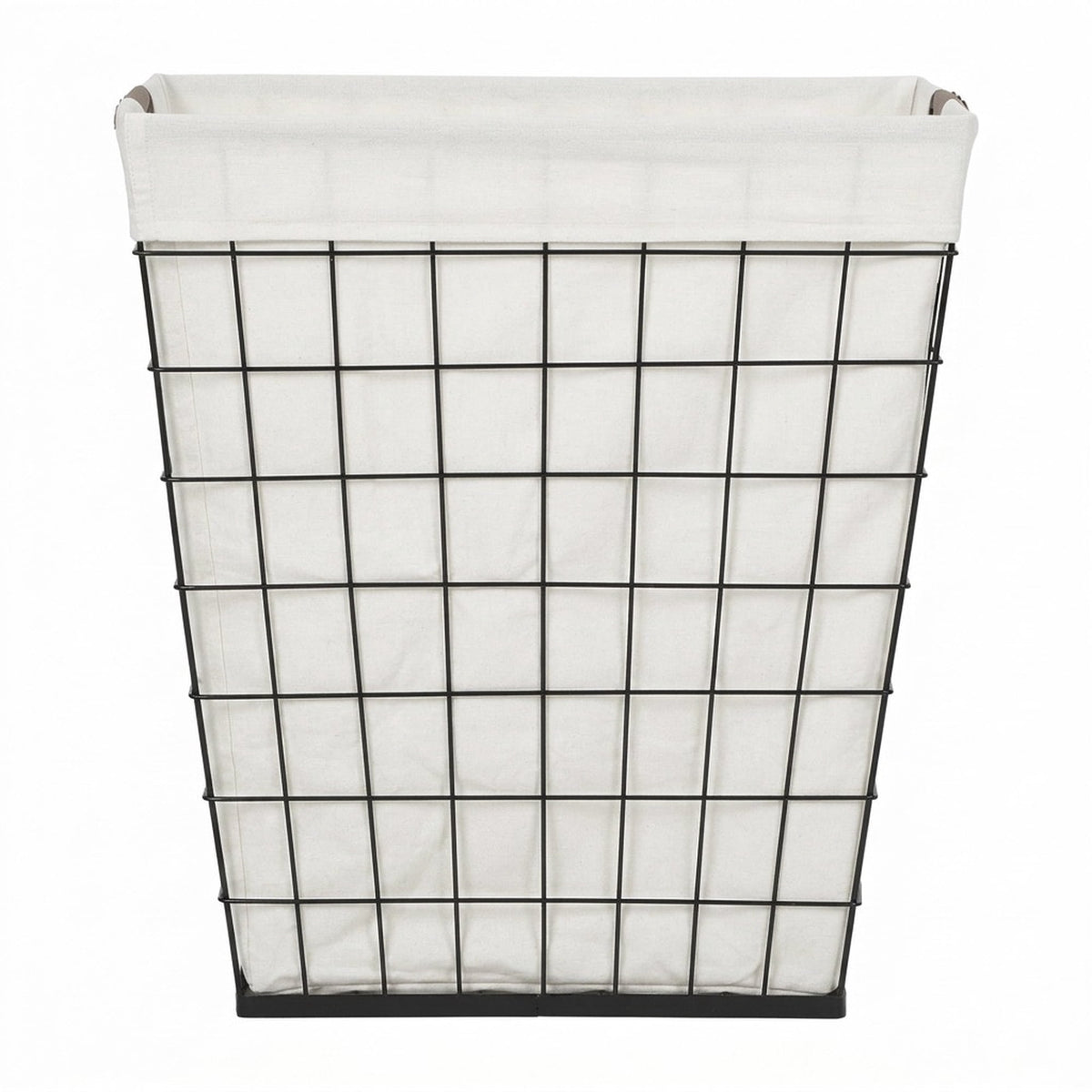 Velmora™ 75L Rectangular Steel Wire Laundry Hamper with Removable Liner, Natural, Adult