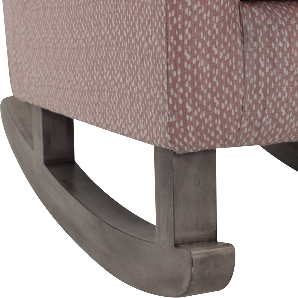 Velmora™ Darcie Rocking Chair, Blush Pink