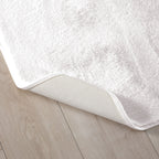 Velmora™ Solid Soft Rabbit Faux Fur Area Rug Black,30x46"