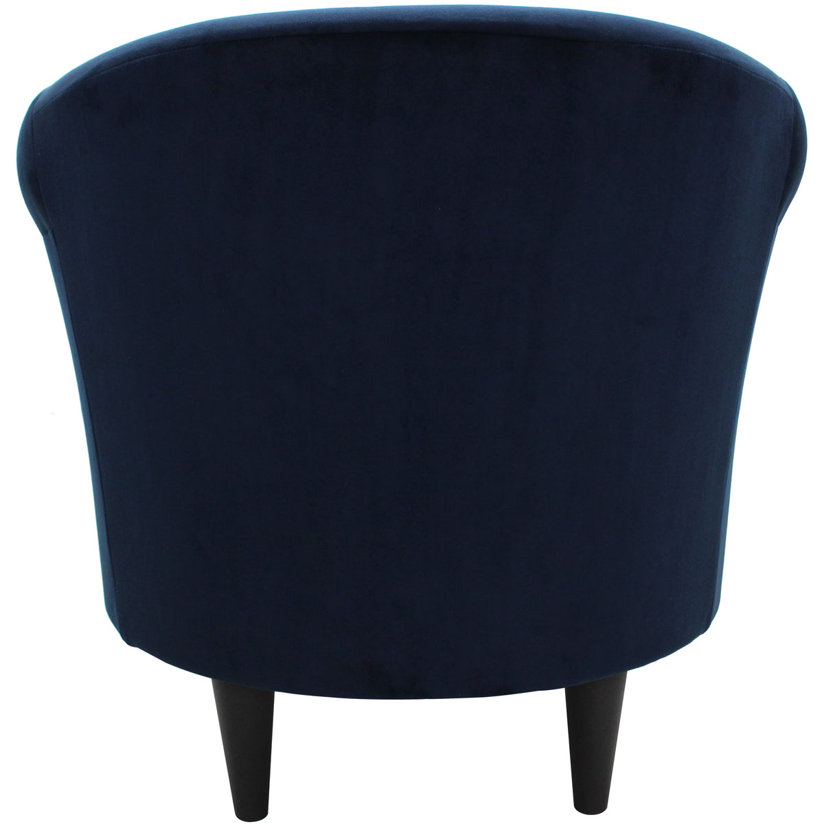 Velmora™ Microfiber Bucket Accent Chair, Navy Blue