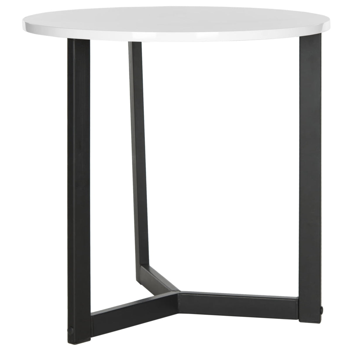 Velmora™ Leonard Mid-Century Modern Wood End Table White / Black