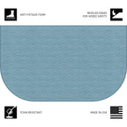 Velmora™ (2 pack) Comfort Mate D Kitchen Mat; Teal, 1.5' x 2.5'
