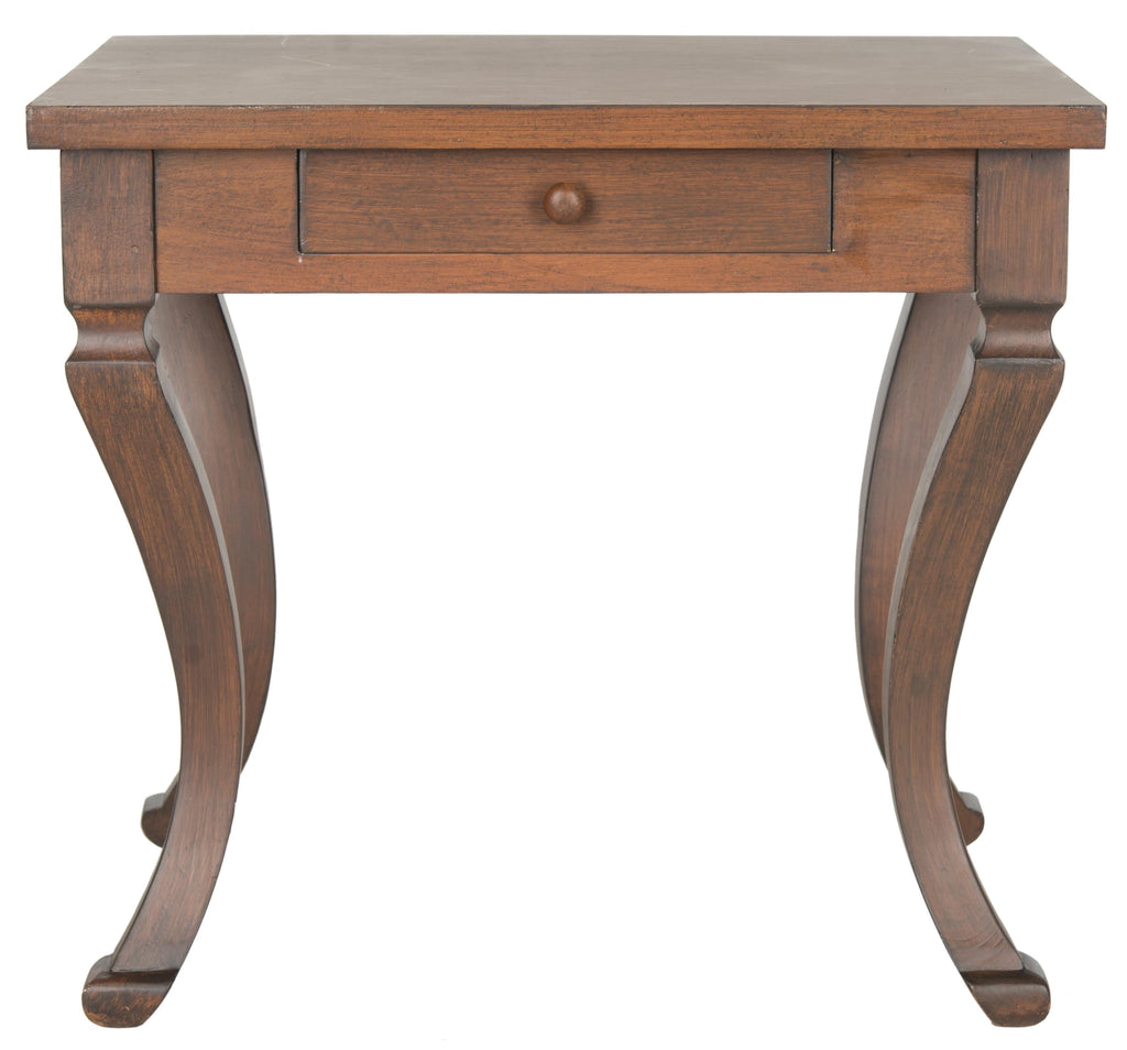 Velmora™ Colman Traditional One Drawer Storage Side Table, Brown