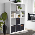 Velmora™ (4 pack) 12 Cube Storage Organizer, White Texture