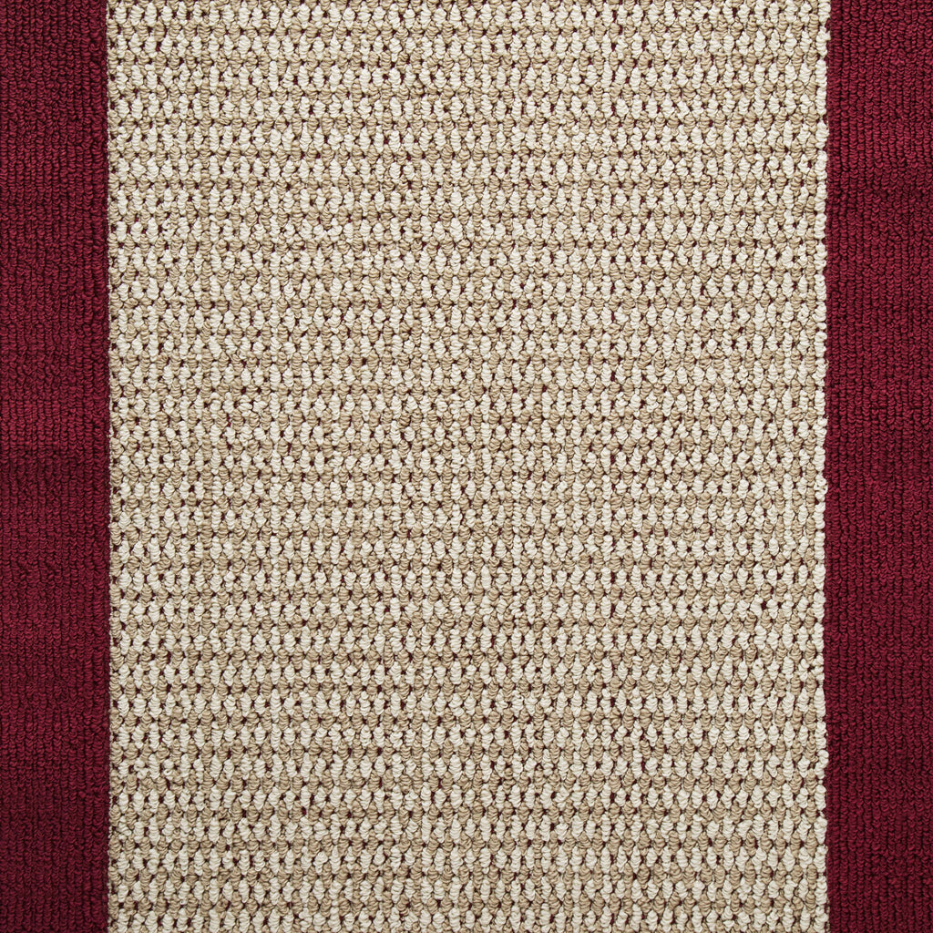 Velmora™ Faux Sisal Red Border Indoor Area Rug Set, 3 Piece
