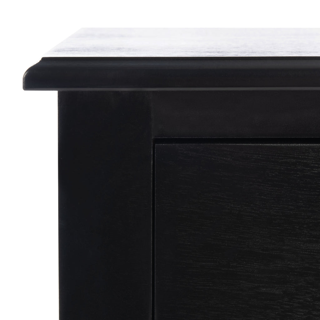 Velmora™ Athena Solid 1 Drawer Accent Table, Black