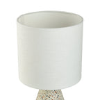 Velmora™ Terrazzo Table Lamp with White Drum Shade, 16.75 in
