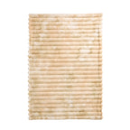 Velmora™ Beige Marbled Exaggerated Channel Faux Fur Oversized Throw, 50" x 72"
