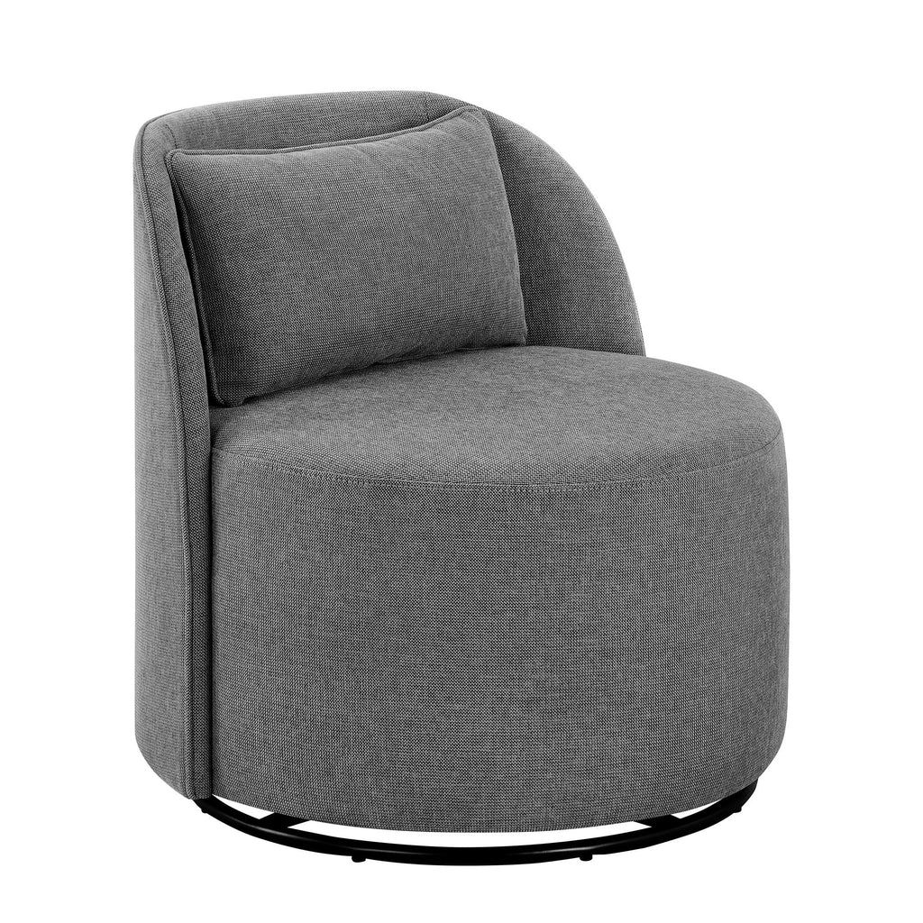 Velmora™ Juliet Modern Arch Swivel Accent Chair, Gray