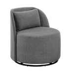 Velmora™ Juliet Modern Arch Swivel Accent Chair, Gray