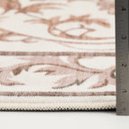 Velmora™ Tan Floral Faux Fur Indoor Area Rug, 4 ft x 5 ft 6 in