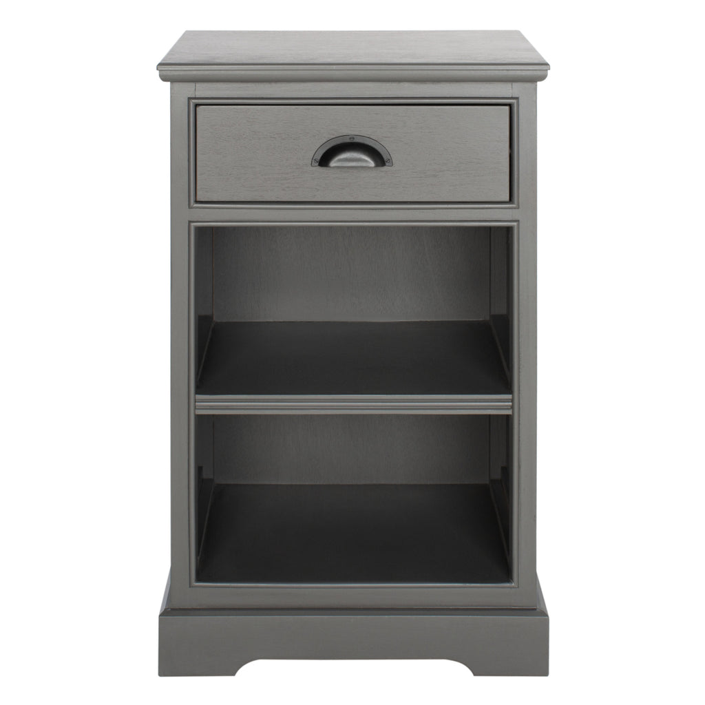 Velmora™ Griffin One Drawer Side Table Grey