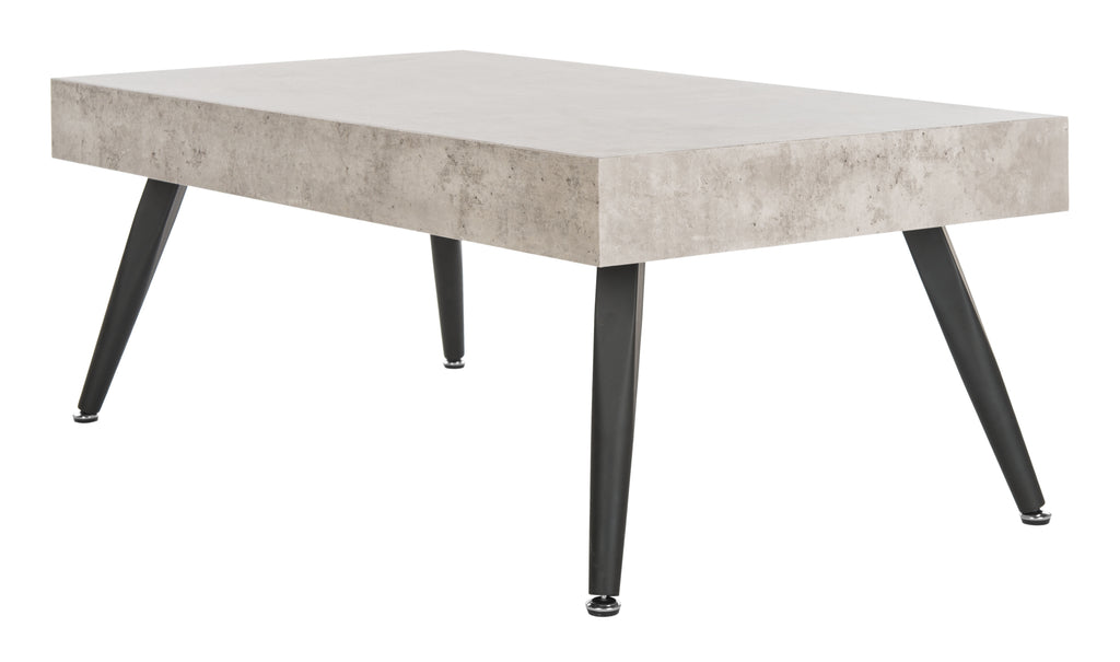 Velmora™ Cedric Rectangular Mid-Century Coffee Table, Light Grey