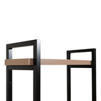 Velmora™ Jace 3-Shelf Over-the-Toilet Storage Shelf, Black Frame with Oak Shelves
