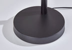 Velmora™ 82 in Matte Black 3-Light Arc Floor Lamp with Adjustable Shades
