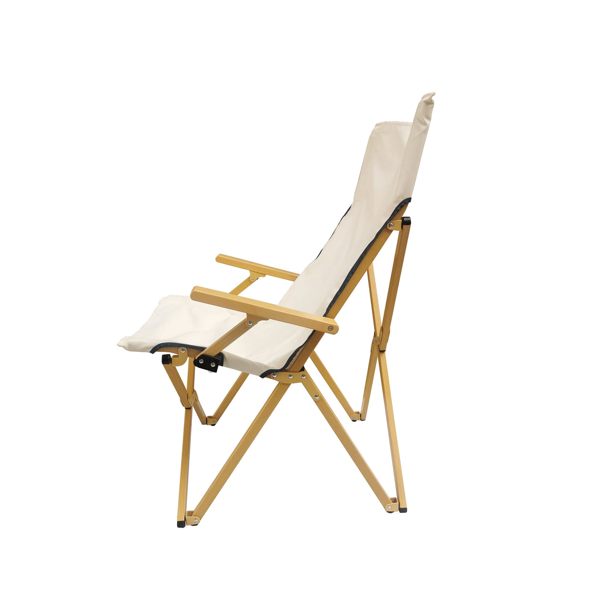 Velmora™ Hard Arm Resort Fabric Chair with Carry Bag, Tan, 2 Pack